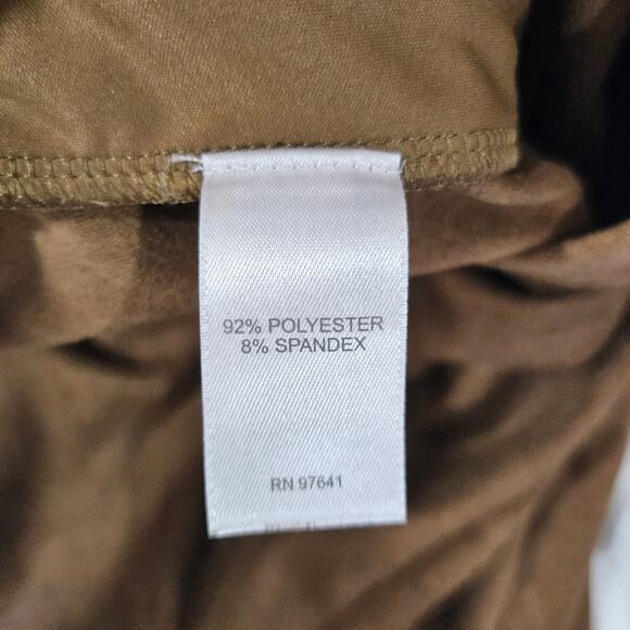 J. Jill Brown Faux Suede Ankle Leggings Size S - Picture 6 of 6